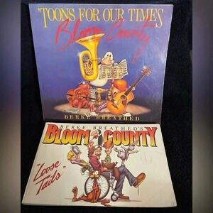 2 Vintagee 1980’s Berke Breathed’s Bloom County Books